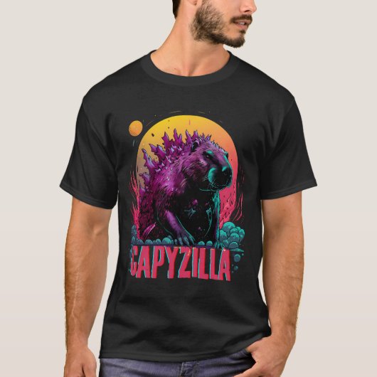 Capyzilla Capybara T-Shirt (Vorderseite)