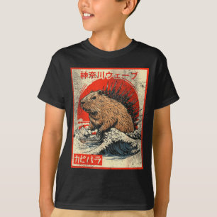 Capyzilla _ Kanagwa Welle Japan _ Cooles Nagetier  T-Shirt