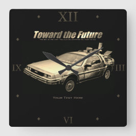 Car：Acrylic Wall Clock Quadratische Wanduhr