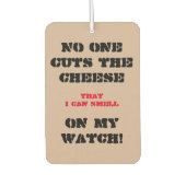 Car Air Freshener mit lustigem Kommentar Autolufterfrischer (Vorderseite)