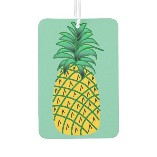 Car Air Freshener with Pineapple Art Autolufterfrischer (Rückseite)