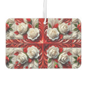 Car Air Fresheners mit englischer Rose Design Autolufterfrischer (Rückseite)