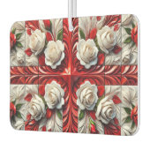 Car Air Fresheners mit englischer Rose Design Autolufterfrischer (Links)