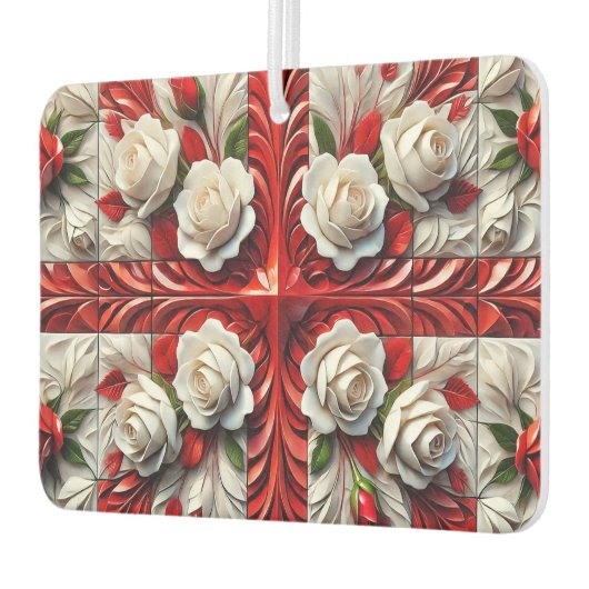 Car Air Fresheners mit englischer Rose Design Autolufterfrischer (Links)