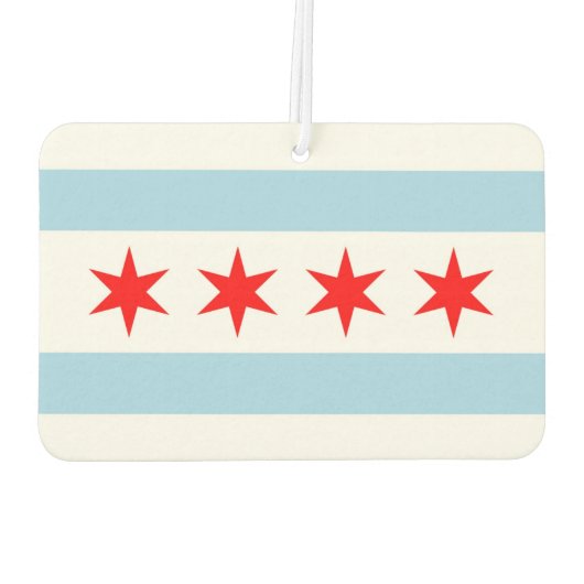 Car Air Fresheners mit Flag Chicago, USA Autolufterfrischer (Rückseite)