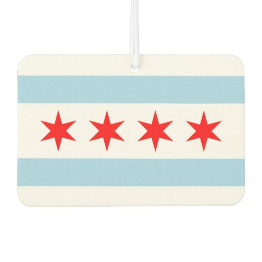 Car Air Fresheners mit Flag Chicago, USA Autolufterfrischer (Vorderseite)