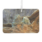 Car Air Fresheners mit zwei seltsamen Eidechsen Autolufterfrischer (Rückseite)