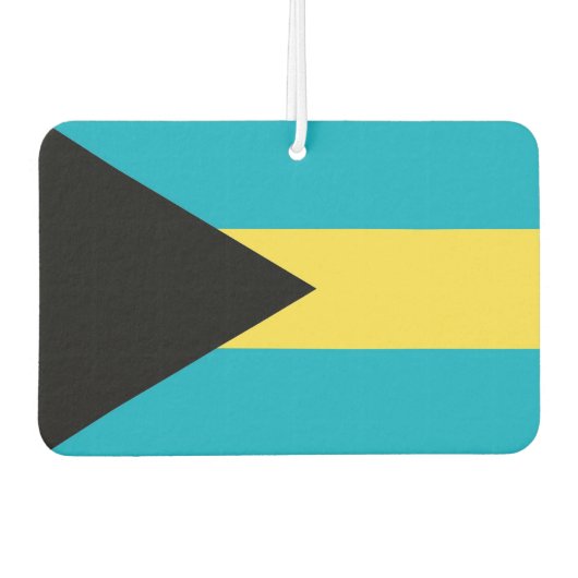Car Air Fresheners with Flag of Bahamas Autolufterfrischer (Vorderseite)