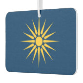 Car Air Fresheners with Flag of Macedonia, Greece Autolufterfrischer (Links)