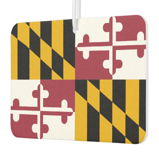 Car Air Fresheners with Flag of Maryland, USA Autolufterfrischer (Links)