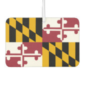 Car Air Fresheners with Flag of Maryland, USA Autolufterfrischer (Vorderseite)