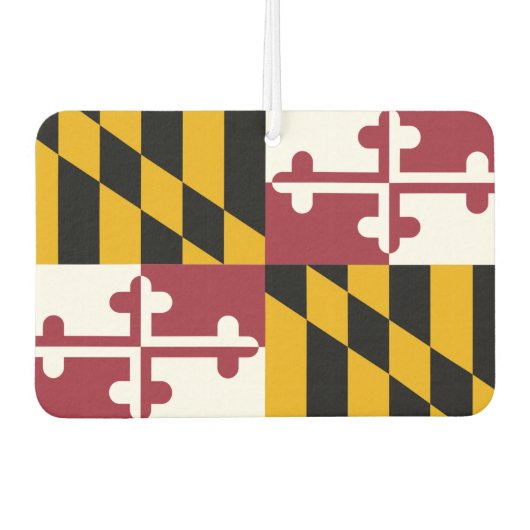 Car Air Fresheners with Flag of Maryland, USA Autolufterfrischer (Vorderseite)