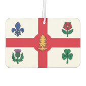 Car Air Fresheners with Flag of Montreal, Canada Autolufterfrischer (Rückseite)