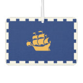 Car Air Fresheners with Flag of Quebec City Autolufterfrischer (Vorderseite)