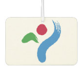 Car Air Fresheners with Flag of Seoul, South Korea Autolufterfrischer (Vorderseite)