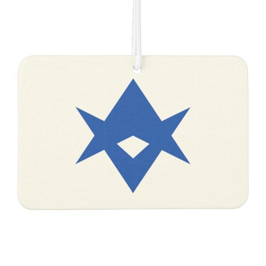 Car Air Fresheners with Flag of Toyota City, Japan Autolufterfrischer (Vorderseite)