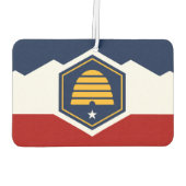 Car Air Fresheners with Flag of Utah, USA Autolufterfrischer (Rückseite)