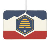 Car Air Fresheners with Flag of Utah, USA Autolufterfrischer (Vorderseite)