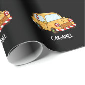 Car amel Funny Candy Car Pun Dark BG Geschenkpapier (Rolleneckpunkt)