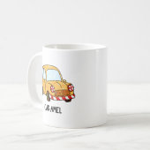 Car-amel Funny Candy Car Pun Kaffeetasse (Vorderseite Links)
