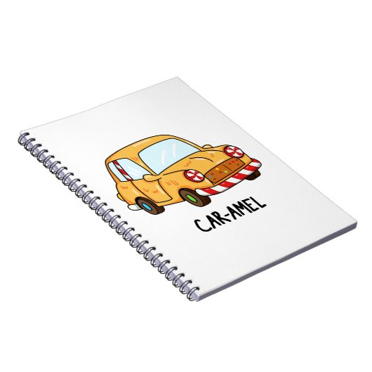 Car-amel Funny Candy Car Pun Notizblock (Rechte Seite)