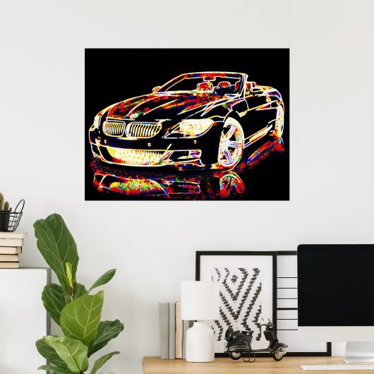 Car Art Poster (Heimbüro)
