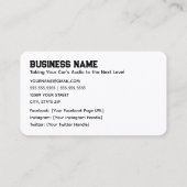 Car Audio Visitenkarte (Rückseite)