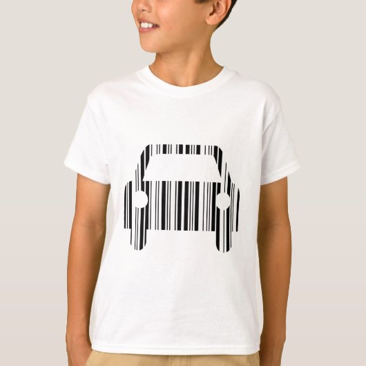 CAR BAR CODE Automatisches Barcode-Muster T-Shirt (Vorderseite)