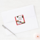 Car Birthday Party Danke Stickers (Umschlag)