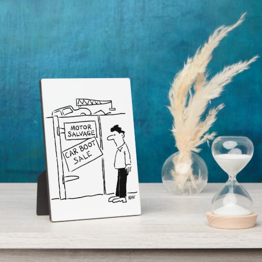 Car Breakers Scrapyard Auto Boot Sale. Funny Fotoplatte (Seite)