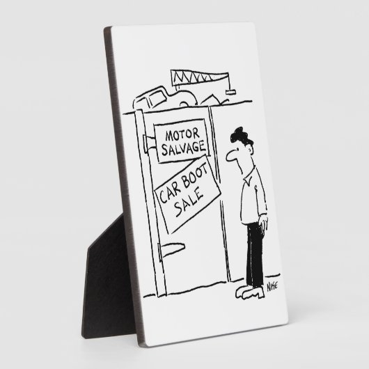 Car Breakers Scrapyard Auto Boot Sale. Funny Fotoplatte (Seite)