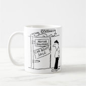 Car Breakers Scrapyard Car Boot Sale Cartoon Kaffeetasse (Links)