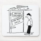 Car Breakers Scrapyard Car Boot Sale Cartoon Mousepad (Vorne)
