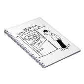 Car Breakers Scrapyard Car Boot Sale Cartoon Notizblock (Rechte Seite)