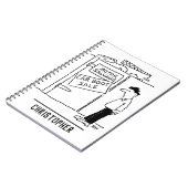 Car Breakers Scrapyard Car Boot Sale Cartoon Notizblock (Linke Seite)