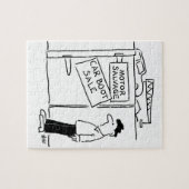 Car Breakers Scrapyard Car Boot Sale Cartoon Puzzle (Horizontal)
