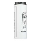 Car Breakers Scrapyard Car Boot Sale Cartoon Therm Thermosbecher (Rückseite)