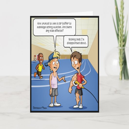 Car Buffer Massage Funny Birthday Card Karte (Vorderseite)