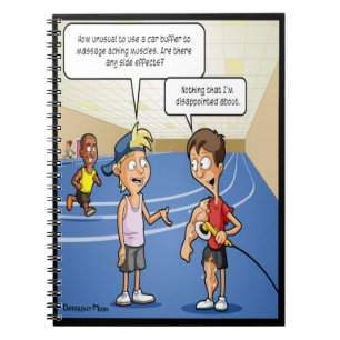 Car Buffer Massage Funny Notebook Notizblock