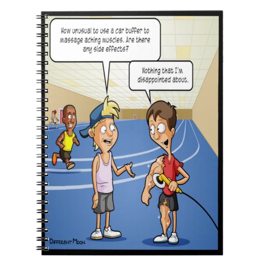 Car Buffer Massage Funny Notebook Notizblock (Vorderseite)