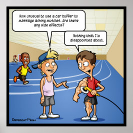 Car Buffer Massage Funny Poster