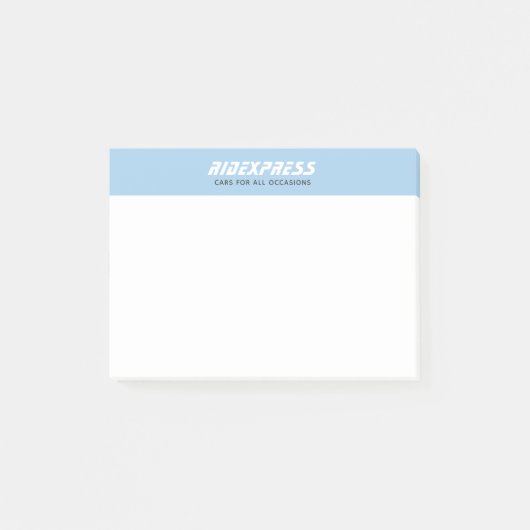 Car Business Blue Post-it Klebezettel (Vorderseite)