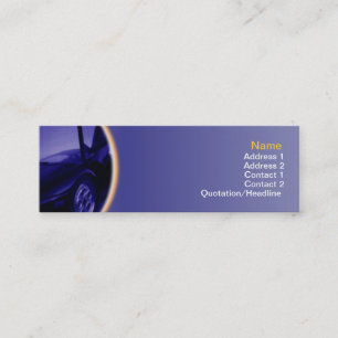 Car Business Card Mini Visitenkarte