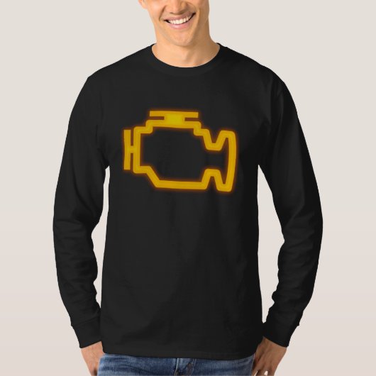 Car Check Engine Light T-Shirt (Vorderseite)