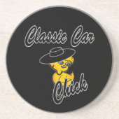 Car Chick #4 Getränkeuntersetzer (Vorne)