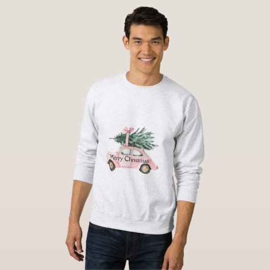 Car Christmas Tree Sweatshirt (Vorne ganz)