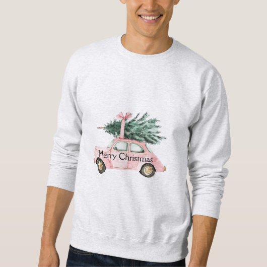 Car Christmas Tree Sweatshirt (Vorderseite)