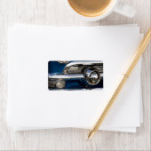 Car Chrome Closeup Adressaufkleber (Insitu)