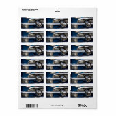 Car Chrome Closeup Adressaufkleber (Vorne)