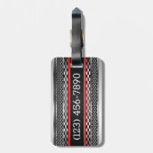 Car ChromeTags Gepäckanhänger (Rückseite vertikal)